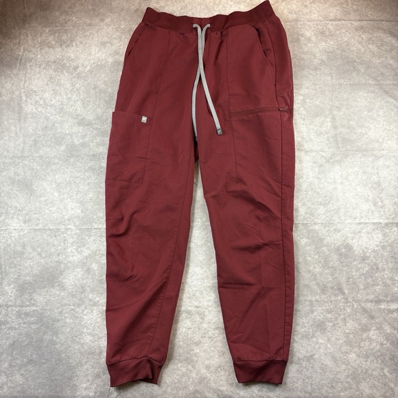 Fabletics Scrub Pants Womens M Regular Red Maroon On Call 29" Inseam - Picture 8 of 8